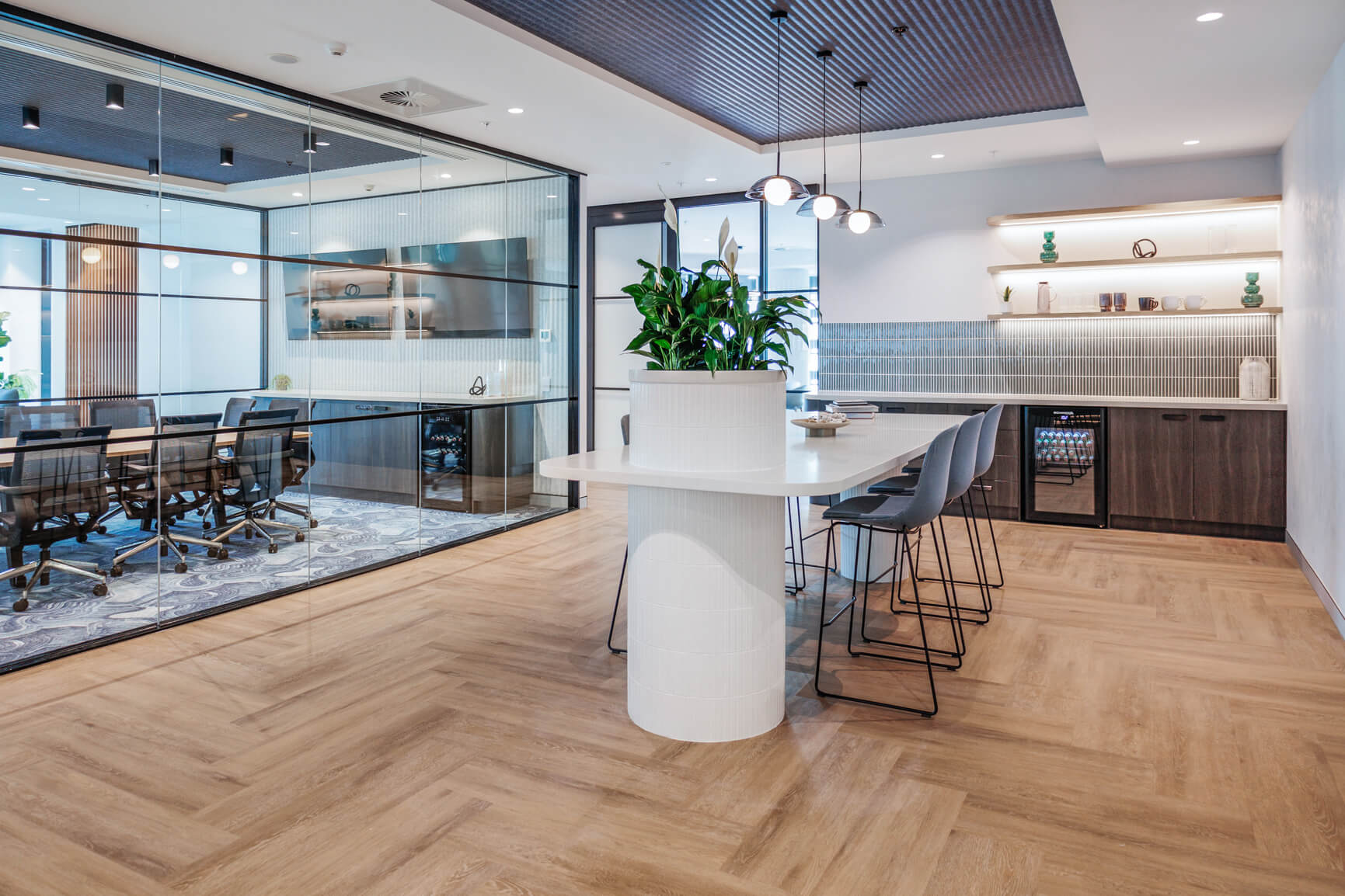 ash morgan ann st brisbane office design and fitout by raw commercial projects