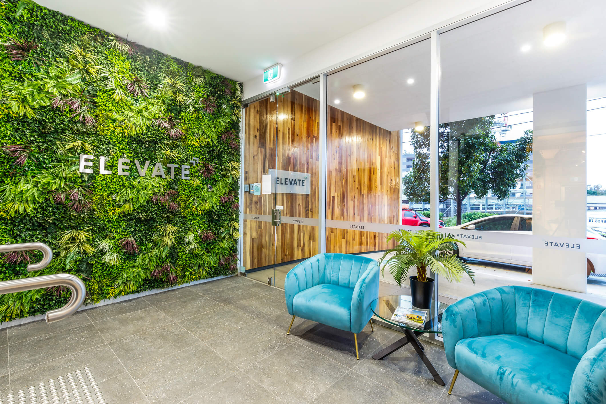 elevate communication office fitout interior design office space east brisbane raw commercial projects