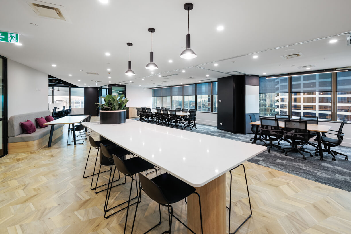 husdon recruitment commercial office design and fitout brisbane by raw commercial projects